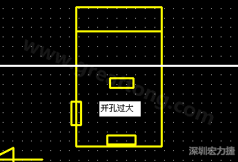 PCB設(shè)計(jì)時(shí)后焊元件焊盤開孔過(guò)大容易使焊錫流進(jìn)插座造成短路。