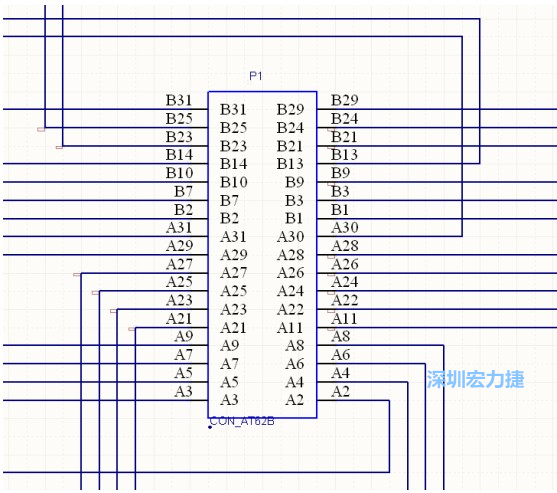 雙擊 1.SchDoc，文件可以被正常打開(kāi)，下圖是其中的一部分：