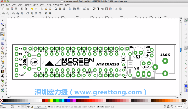 既然你有一個以電路板為背景的清晰影像了，使用向量工具將要絲印的圖像畫在上面吧，下面有一個例子。